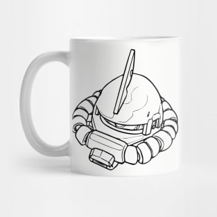 Zaku II Head Mug